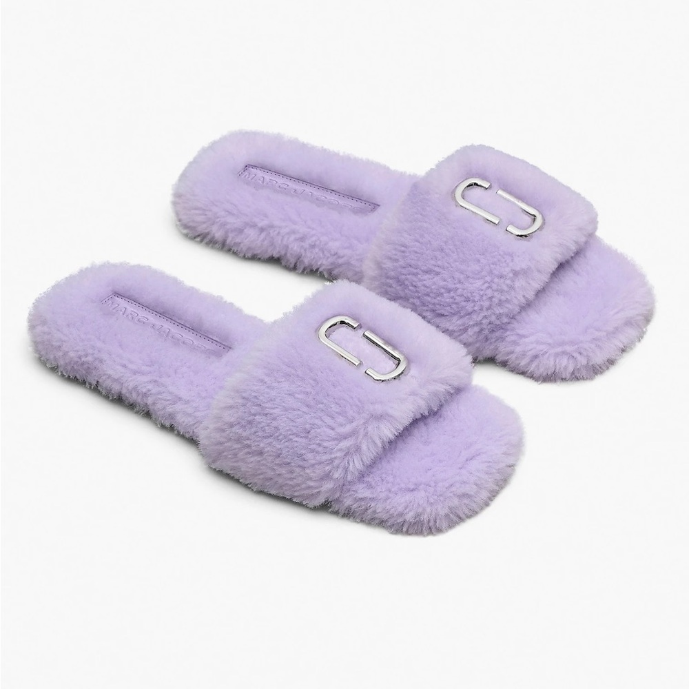 MARC JACOBS

Terry slide faux fur flat sole